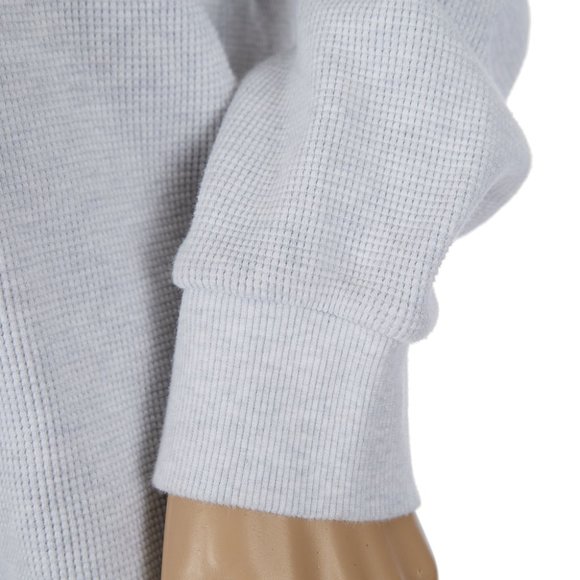 TNA Aritzia Gray Cotton Waffleknit Sweater Women's Size Small - Picture 2 of 10